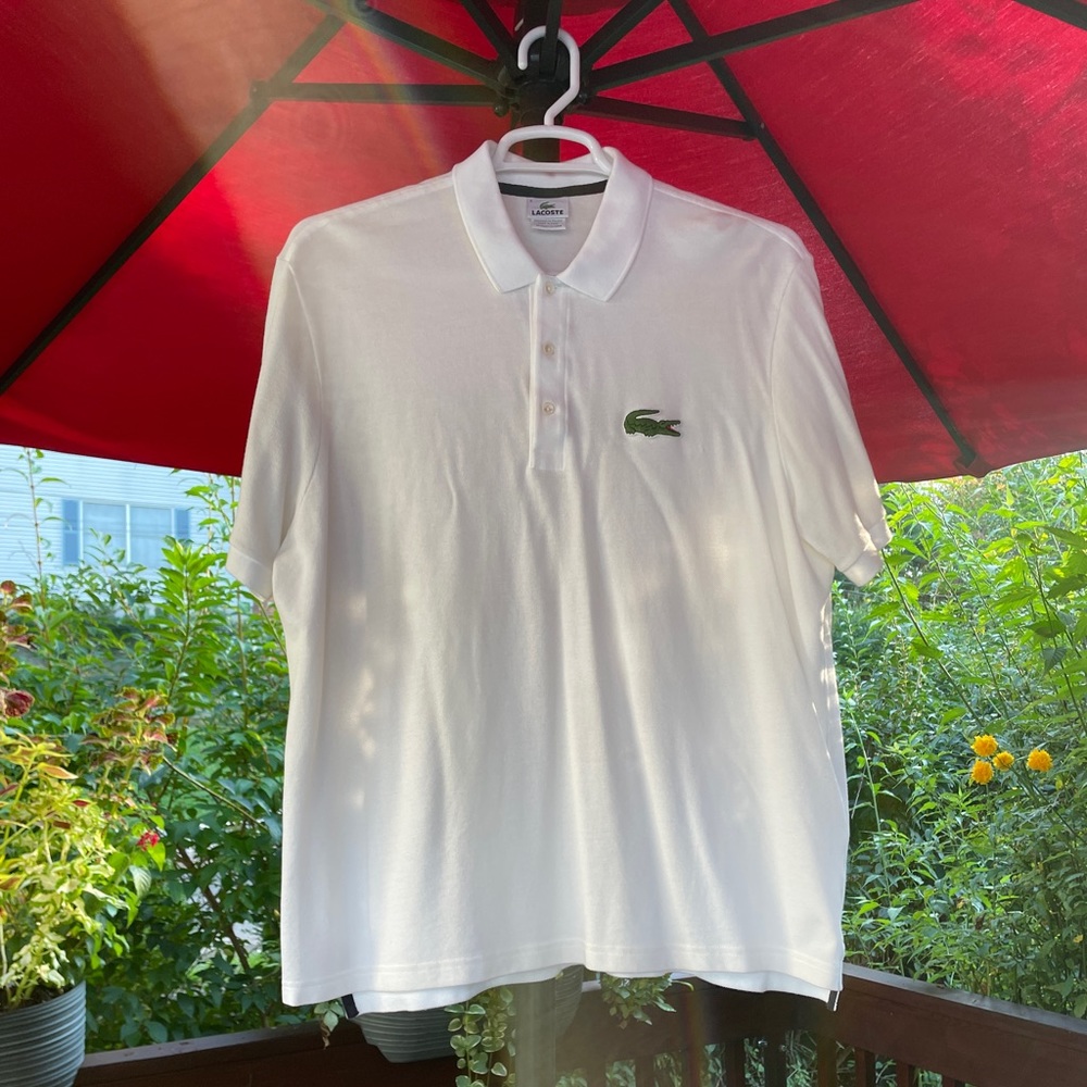 LACOSTE - XXL S/S Polo. Very cool oversized Crocodile